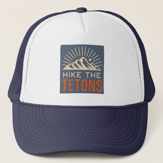Wandel door de Tetons Sunburst Trucker Pet (Voorkant)
