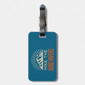 Wandel door de Wind Rivers Sunburst Bagagelabel (Achterkant verticaal)