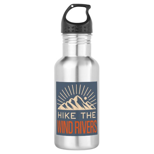 Wandel door de Wind Rivers Sunburst Waterfles (Voorkant)
