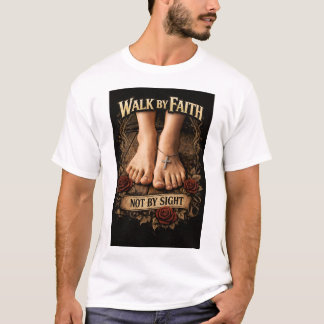 wandel door geloof niet door zicht t-shirt