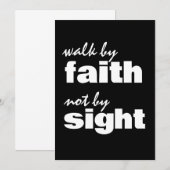 WANDEL DOOR GELOOF NIET DOOR ZIEN KAART (Voorkant / Achterkant)