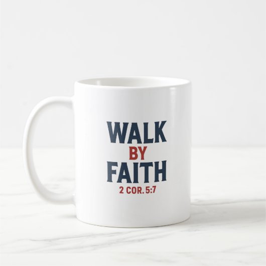 Wandel door het geloof koffiemok (Links)