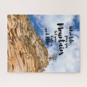Wandel een berg op legpuzzel (Horizontaal)
