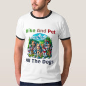 Wandel en huisdier Alle honden Outdoor Lover Hikin T-shirt (Voorkant)