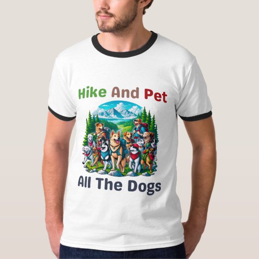 Wandel en huisdier Alle honden Outdoor Lover Hikin T-shirt (Voorkant)
