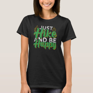 Wandel en wees gelukkig Kamperen & Wandelen T-shirt
