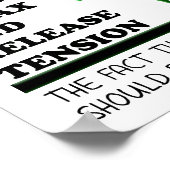 Wandel in de bossen Grappige Poster (Hoek)