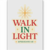 Wandel in het licht – FaithFuel Sticker met Efezië (Voorkant)
