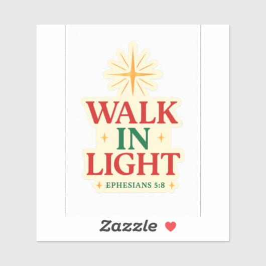 Wandel in het licht – FaithFuel Sticker met Efezië (Vel)