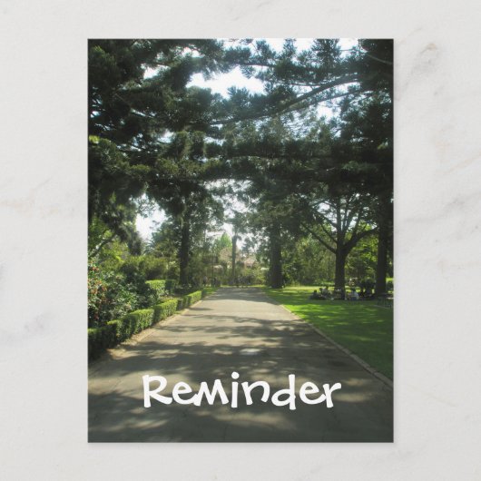 Wandel in het park herinneringskaart briefkaart (Voorkant)