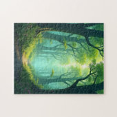Wandel in het smaragd bos legpuzzel (Horizontaal)