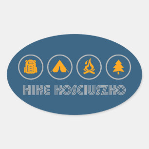 Wandel Kosciuszko Nationaal Park Ovale Sticker