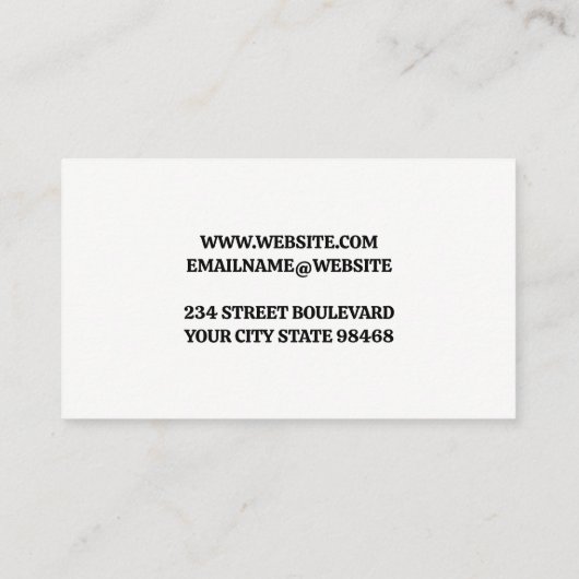 Wandel Logo | Wilde Natuur  Visitekaartje (Achterkant)