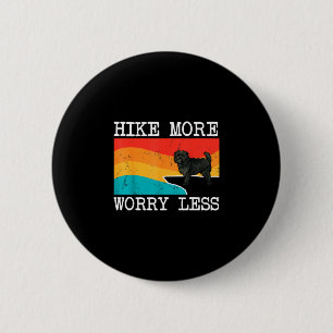 Wandel meer, maak je minder zorgen affenpinscher g ronde button 5,7 cm