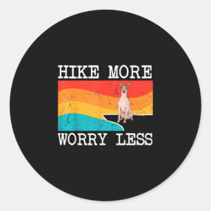 Wandel meer, maak je minder zorgen Amerikaanse naa Ronde Sticker