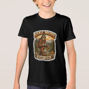 Wandel Meer, Maak Je Minder Zorgen Bigfoot Camping Tri-Blend Shirt