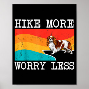 Wandel meer, maak je minder zorgen cavalier king c poster
