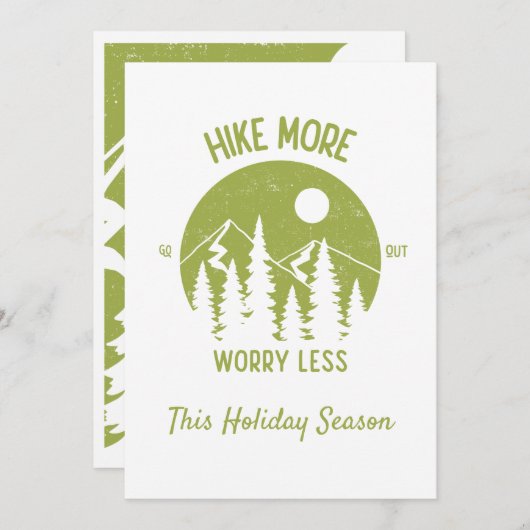 Wandel Meer Maak Je Minder Zorgen Dit Seizoen Feestdagenkaart (Voorkant / Achterkant)