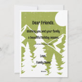 Wandel Meer Maak Je Minder Zorgen Dit Seizoen  Feestdagenkaart (Achterkant)