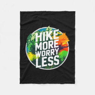 Wandel meer, maak je minder zorgen, grappig, cool fleece deken