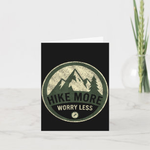 Wandel meer, maak je minder zorgen hiking mountain kaart