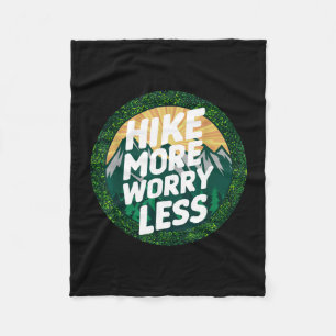 Wandel meer, maak je minder zorgen, leuke coole mo fleece deken