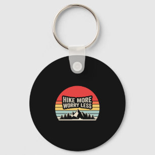 Wandel meer, maak je minder zorgen retro zonsonder sleutelhanger