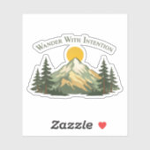 Wandel Met Intentie Berg Sticker (Vel)