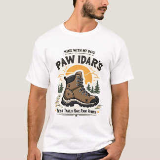 Wandel met mijn hond Paw-Idar's Wandelschoen Grafi T-shirt