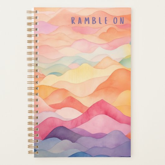 Wandel op Waterverf Planner (Voorkant)