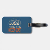 Wandel over het Oregon Coast Trail Sunburst Bagagelabel (Achterkant horizontaal)