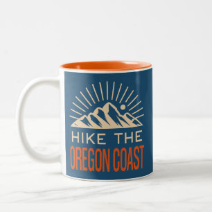 Wandel over het Oregon Coast Trail Sunburst Tweekleurige Koffiemok