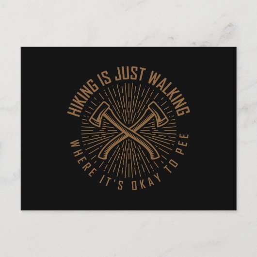 WANDEL QUOTE Grappige Wandel Wandelende Briefkaart (Voorkant)