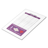 Wandel Tracker Gezondheid en Fitness  Notitieblok (Schuin)