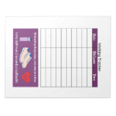 Wandel Tracker Gezondheid en Fitness  Notitieblok (Voorkant)