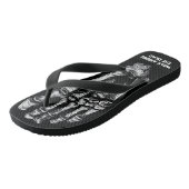 Wandel tussen de dode skelet Botten Teenslippers (Schuin)