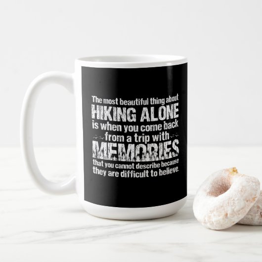 Wandelaar Citaat Koffiemok (Met donut)
