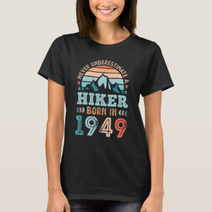 Wandelaar geboren in 1949 80ste verjaardag Wandelt T-shirt
