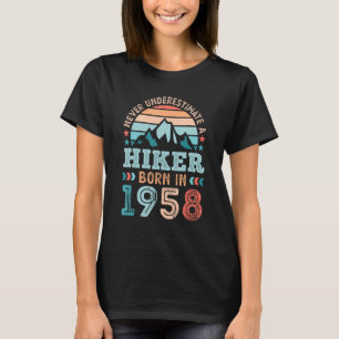 Wandelaar geboren in 1958 70ste verjaardag Wandele T-shirt