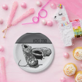 Wandelaar gepersonaliseerde camping picknick papieren bordje (Feest)