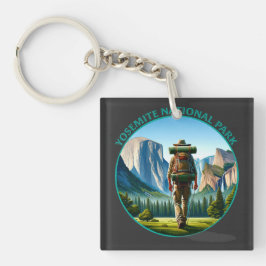 Wandelaar in Yosemite National Park Sleutelhanger