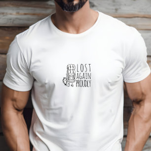 Wandelaar kampeer humor zwart t-shirt