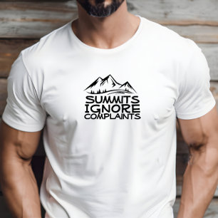 Wandelaar kampeer humor zwart t-shirt