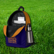 Wandelaar kampeerhumor blauw oranje