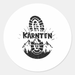 Wandelaar Karinthië Karinthië Oostenrijk Vakantie Ronde Sticker