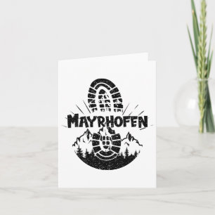 Wandelaar Mayrhofen Tirol Oostenrijk Vakantie Kaart