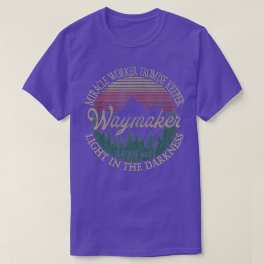 Wandelaar mirakelwerker Beloofd Vertrouwen Bijbel T-shirt (Design voorkant)