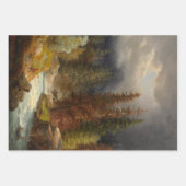 Wandelaar Naast een rivier in een Duits bos Inpakpapier Vel (Voorkant)