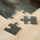 Wandelaar Naast een rivier in een Duits bos Legpuzzel (Zijkant)