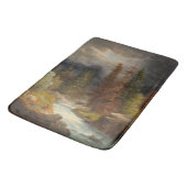 Wandelaar naast een rivier van de Torrential Badmat (Gekanteld)